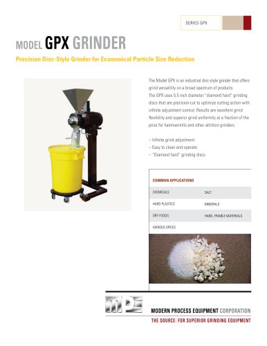 Model GPX Grinder