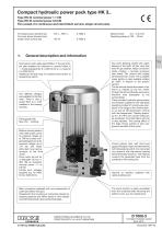 Compact hydraulic power pack type HK 3