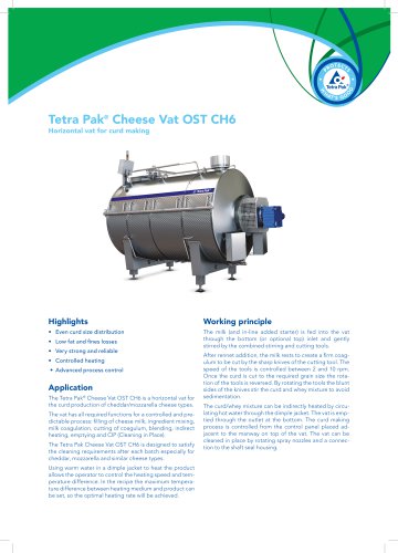 Tetra Pak® Cheese Vat OST CH6