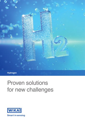 Hydrogen Proven solutions for new challenges