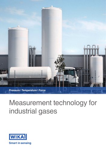 Pressure | Temperature | Force Measurement technology for industrial gases