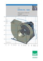 High pressure radial fan CHVN 315 -1250