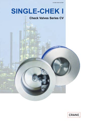 SINGLE-CHEK I Check Ball Valves Series CV