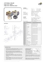 3-pcs. ball valve