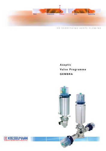 Aseptik valve series GEMBRA