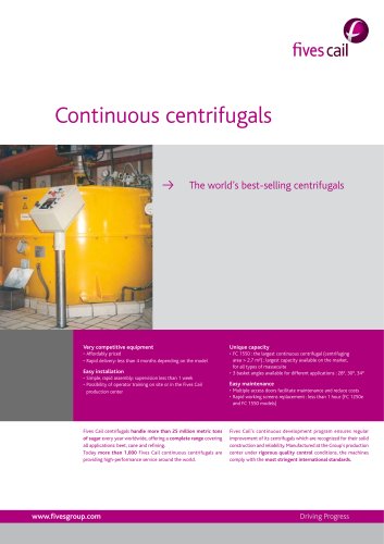 Continuous centrifugal