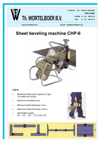 Sheet beveling machine CHP-6