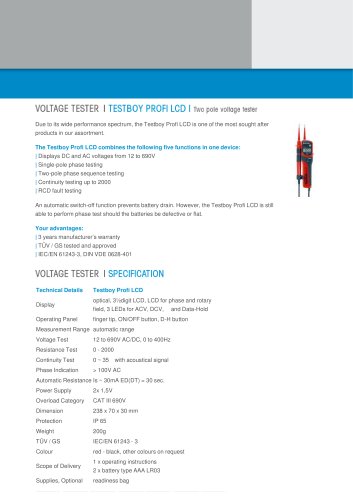 Testboy Profi LCD