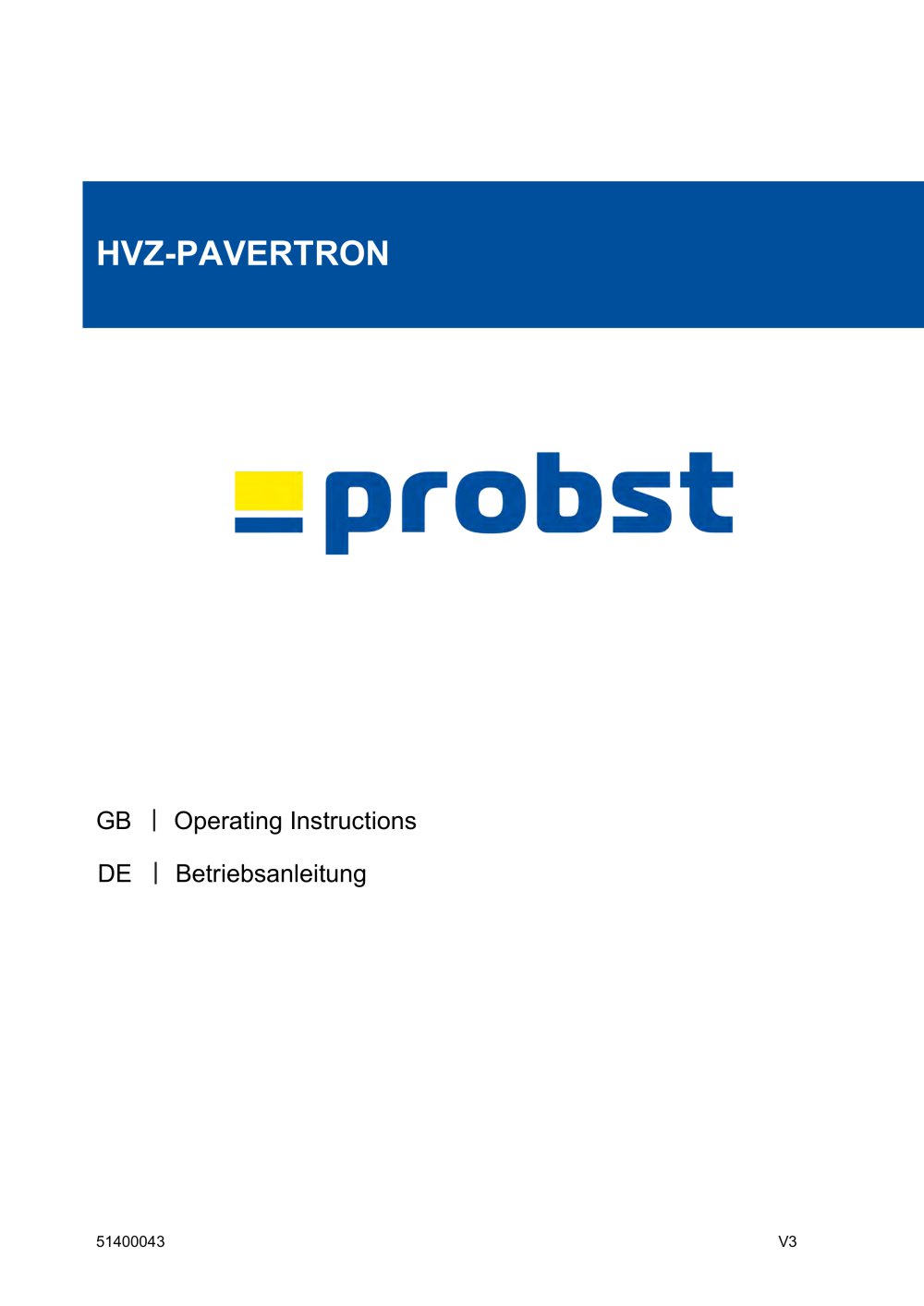Operating Instructions - Probst GmbH