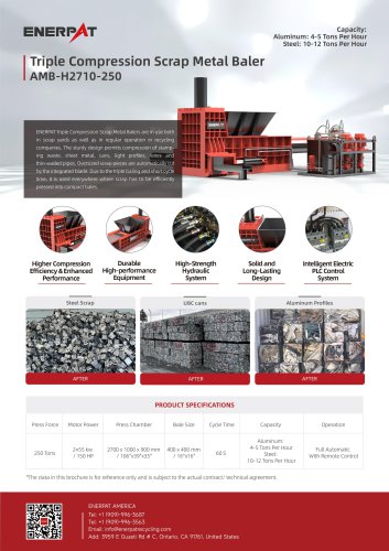 baler for scrap metal