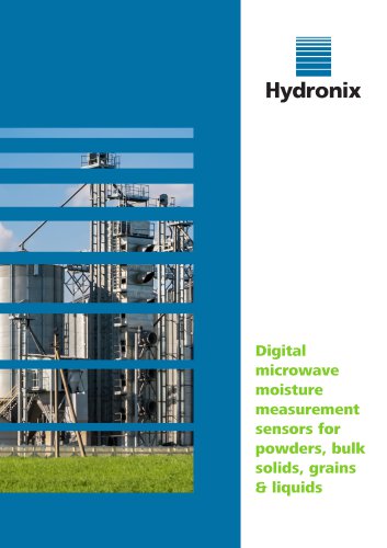 Digital microwave moisture measurement sensors for powders, bulk solids, grains & liquids