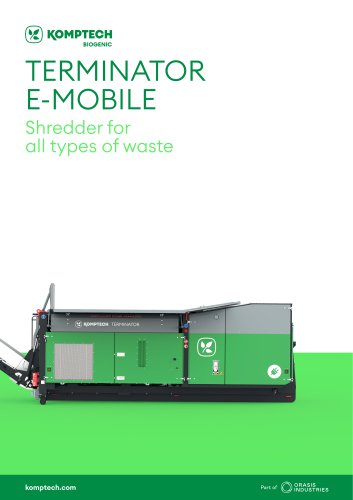 Terminator E-Mobile - Shredder for all Types of Waste