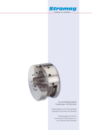 Hydraulically and Pneumatically Operated Clutches and Brakes