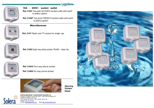 SOLERA LAGO Plus IP65 switches & sockets