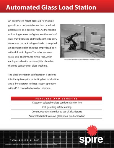 Automated Glass Load Station