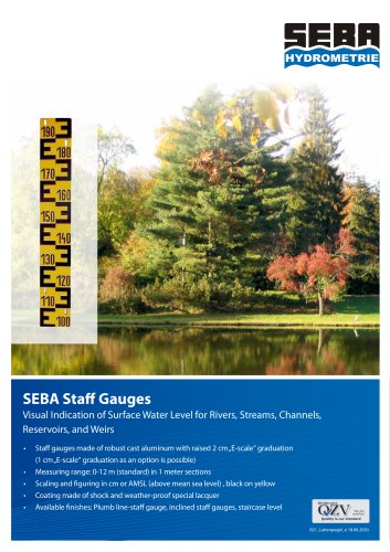 SEBA Staff Gauges