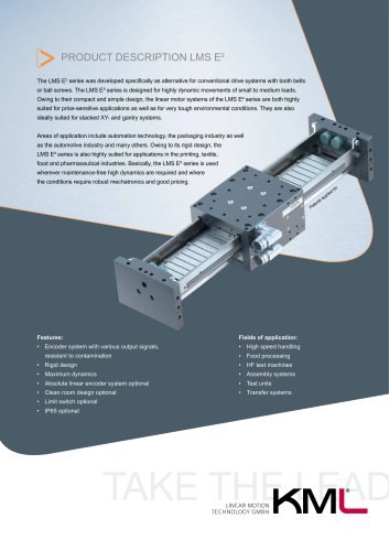 Standard Linear Motor Systems Series LMS E²