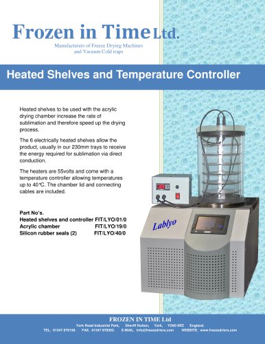 Heated Shelves and temperature controller