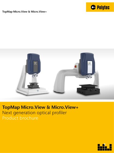 TopMap Micro.View | Optical surface profiler for surface form, nm-roughness and finishform