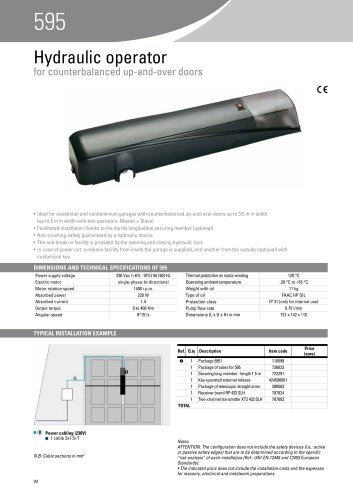 Automated systems for gates and barriers  595