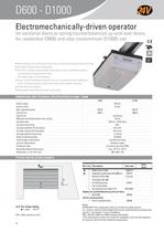 Automated systems for gates and barriers  D600 - D700HS - D1000 24V