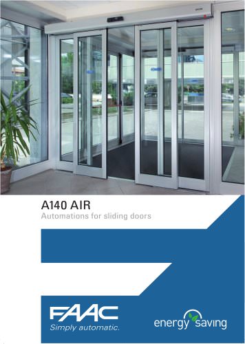 Entrances and automatic doors  A140 AIR Energy Saving