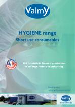 HYGIENE range Short use consumables