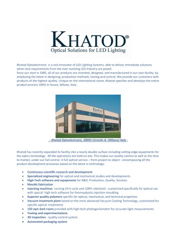 KHATOD COMPANY PROFILE