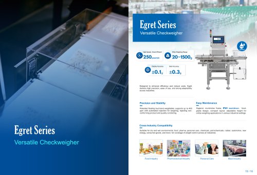 Egret Series Checkweigher Catalog