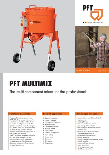 Batch mixer PFT MULTIMIX