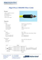 High Power SMA905 Fiber Cable