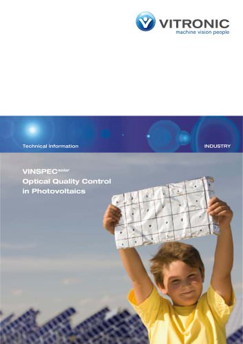 VINSPECsolar - Optical Quality Control in Photovoltaics