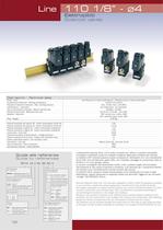 LINE 110 - 2/2 3/2 Solenoid valves, G1/8" - Ø4mm push-in fittings