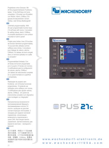 OPUS 21c Technical Data