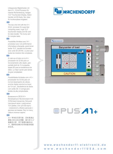 OPUS A1+ Technical Data