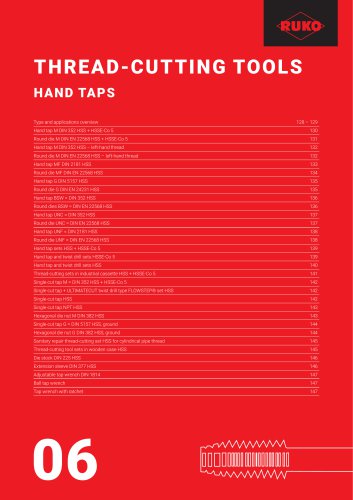 THREAD-CUT TING TOOLS H AND TAPS