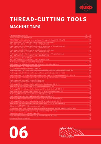 THREAD-CUTTING TOOLS MACHINE TAPS
