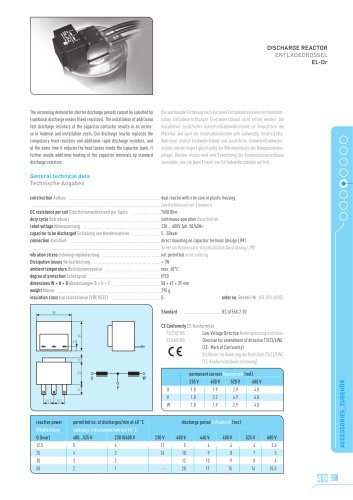 Discharge Reactor ELDr