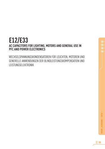 E12/E33 - Motor Capacitors Class P2 in aluminium can