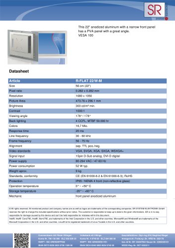 R-FLAT 22/W-M