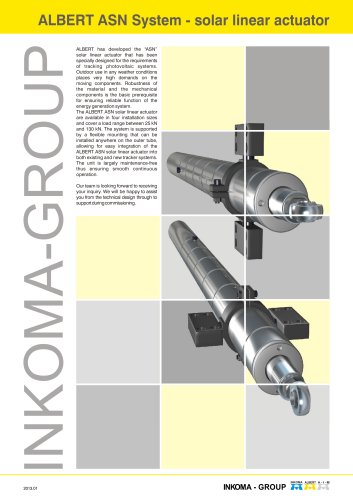 ALBERT ASN System - solar linear actuator