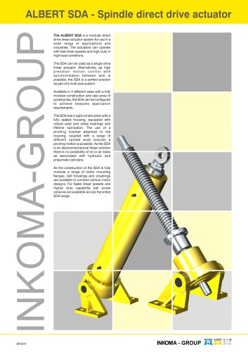 ALBERT SDA - Spindle direct drive actuator