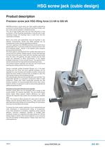 HSG screw jack (cubic design)