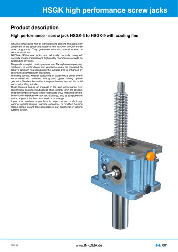 HSGK high performance screw jack