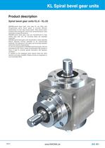 KL spiral bevel gear units