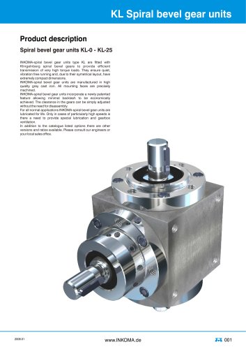 KL spiral bevel gear units