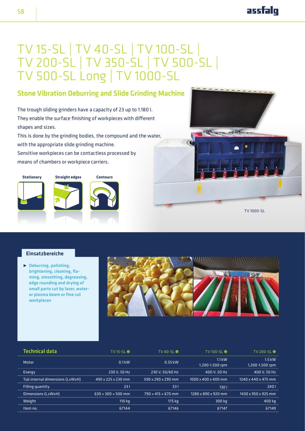 Trough vibrator TV - Assfalg GmbH