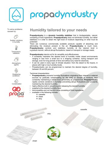 PROPADYNDUSTRY  - Humidity stabilizer