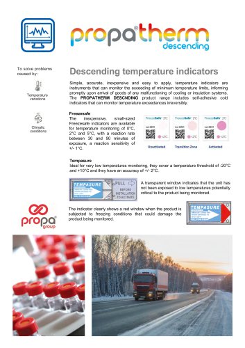 PROPATHERM - Descending temperature indicators