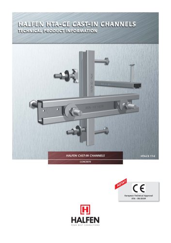 Anchor channel profile CE certification